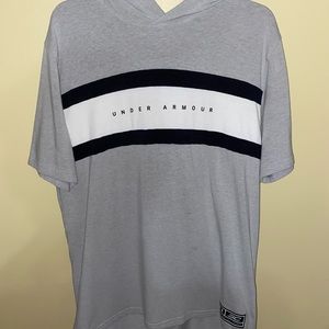 Under Armour Steph Curry Grey Splash Short Sleeve Hoodie